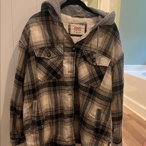 Ashley Hooded Flannel Large